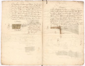 Plans terriers. Terres de Meuse-en-Bassigny et de Pouilly-en-Bassigny, 1772. Lieudit : "bois Lambert", chenevrière "la Grangeotte".