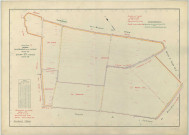 Nuisement-sur-Coole (51409). Section ZH échelle 1/2000, plan remembré pour 1960 (contient une extension sur Écury-sur-Coole section ZB), plan régulier (papier armé)