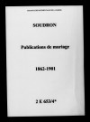 Soudron. Publications de mariage 1862-1901