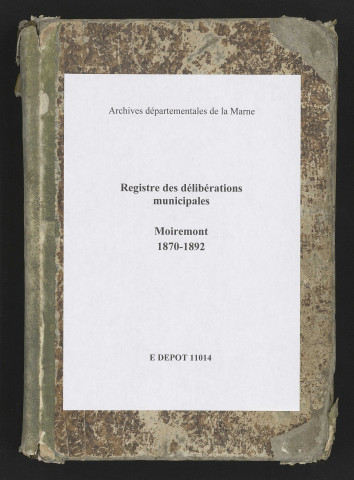 Délibérations municipales.