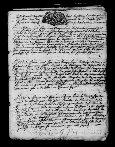 Togny-aux-Boeufs. Baptêmes, mariages, sépultures 1728-1792