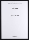 Reuves. Décès 1893-1929