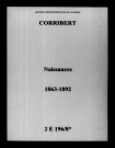 Corribert. Naissances 1863-1892