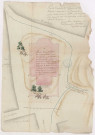 Plan du terrain dit de la carrière au village de Verzenay, 1786.