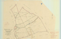 Hermonville (51291). Section Y2 échelle 1/2500, plan remembré pour 1953, plan régulier (papier).