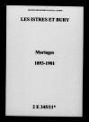 Istres-et-Bury (Les). Mariages 1893-1901