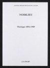 Noirlieu. Mariages 1892-1909