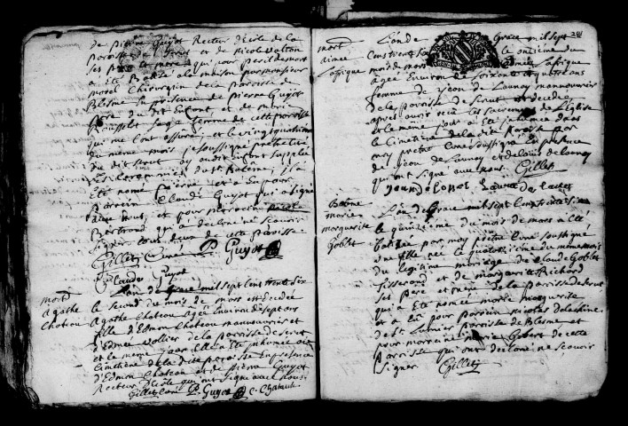 Scrupt. Baptêmes, mariages, sépultures 1734-1736