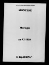Montbré. Mariages an XI-1810