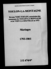 Toulon. Mariages 1793-1861