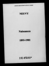 Neuvy. Naissances 1893-1901