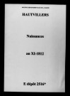 Hautvillers. Naissances an XI-1812