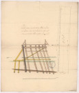 Vitry-le-François. Profil actuel de la troisième palée du pont des Indes situé sur la rivière de Marne chemin de Vitry à Paris par Sézanne, 1749.