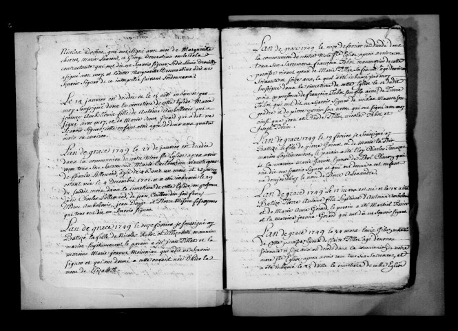 Lachy. Baptêmes, mariages, sépultures 1749-1792
