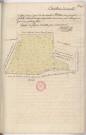 Arpentage et plan d'une pièce de terre au terroir d' Arcis-le-Ponsart, lieu-dit Chair feuillet (1771), Pierre Villain