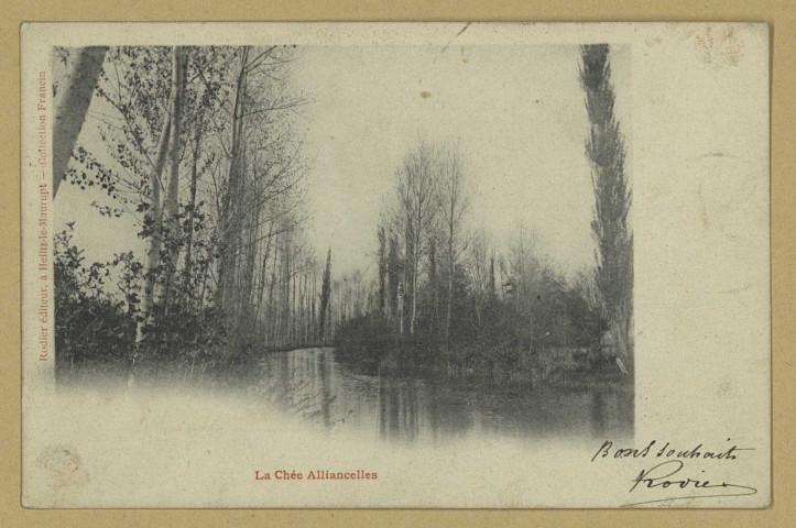 ALLIANCELLES. La Chée d'Alliancelles.
Heiltz-le-MauruptÉdition Rodier.[vers 1904]
Collection Francin