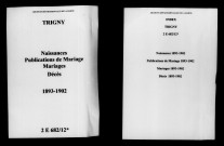 Trigny. Naissances, publications de mariage, mariages, décès 1893-1902