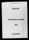 Sézanne. Publications de mariage 1843