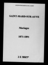 Saint-Mard-sur-Auve. Mariages 1871-1891