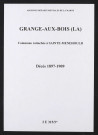 Sainte-Menehould. Hameau de la Grange-aux-Bois. Décès 1897-1909