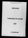 Sézanne. Publications de mariage 1827