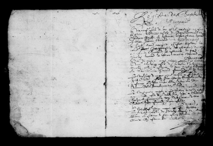 Villevenard. Baptêmes, mariages, sépultures 1656-1672
