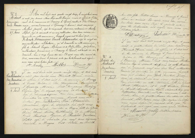 Broussy-le-Grand. Décès 1893-1929