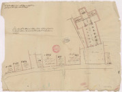 Plan de la place et rue du Temple (1784)