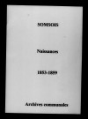 Somsois. Naissances 1853-1859