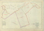Bergères-sous-Montmirail (51050). Section ZC échelle 1/2000, plan remembré pour 01/01/1968, régulier avant 20/03/1980 (papier armé)