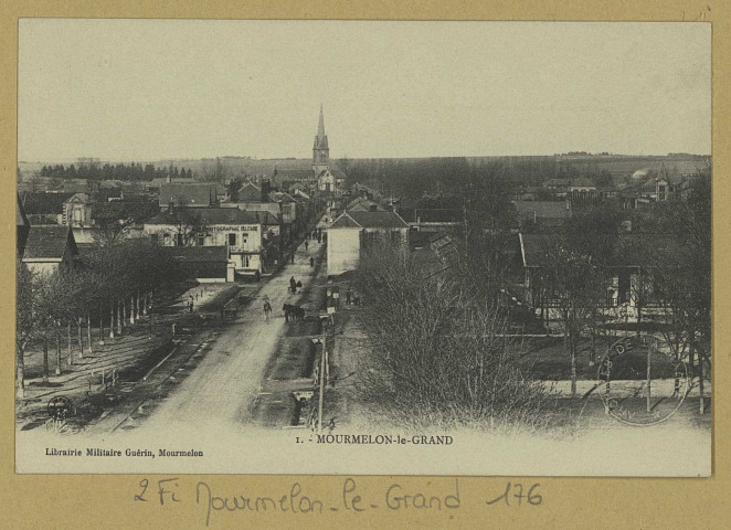 MOURMELON-LE-GRAND. 1-Mourmelon-le-Grand.
MourmelonLib. Militaire Guérin (54 - Nancyimp. Réunies de Nancy).[vers 1903]