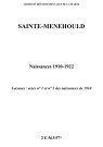 Sainte-Menehould. Naissances 1910-1922