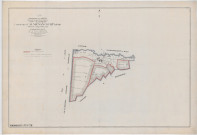 Auménancourt (51025). Tableau d'assemblage échelle 1/10000, plan établi pour 1921, ancienne commune de Auménancourt-le-Petit (papier).