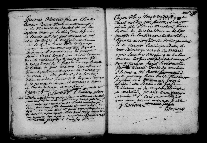 Thiéblemont. Baptêmes, mariages, sépultures 1761-1791