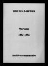 Heiltz-le-Hutier. Mariages 1883-1892