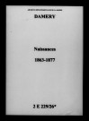 Damery. Naissances 1863-1877