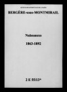 Bergères-sous-Montmirail. Naissances 1863-1892
