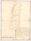 Abbaye d'Avenay. Plan d'une pièce de bois taillis appelé le bois Labesse, 1734.