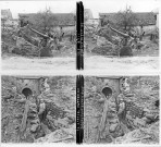 Jumilly pièce d'artillerie (vue 1). Entrée du Douaumont repris 24 décembre 1916 (vue 2)