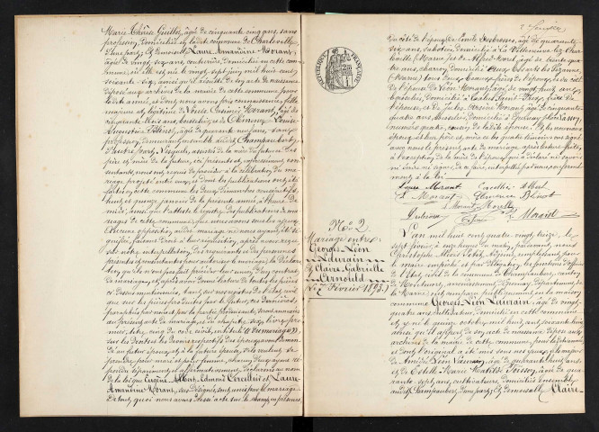 Champaubert. Mariages 1893-1929