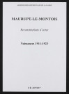 Maurupt-le-Montois. Naissances 1911-1923 (reconstitutions)
