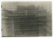 REIMS. Chantier de reconstruction du Grand Théâtre de Reims