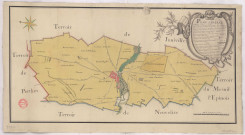 Plan général du village et terroir d'Allincourt sur Retourne (1788), Dominique Villain