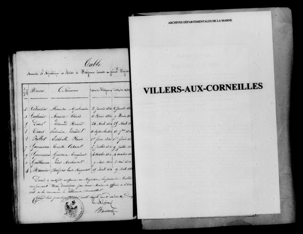 Villers-aux-Corneilles. Naissances 1861