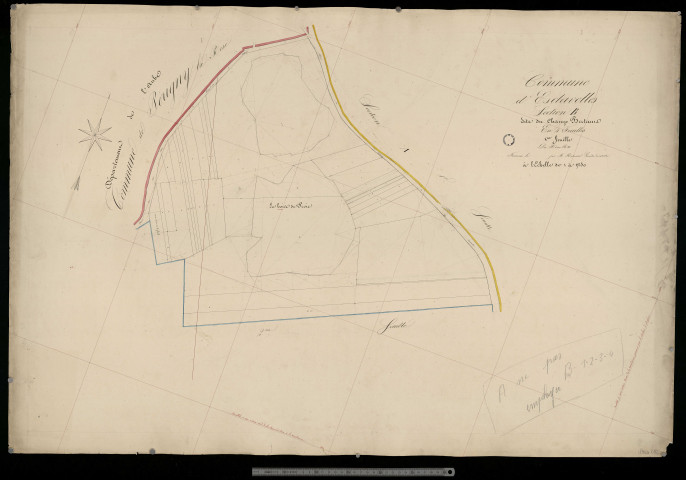 Esclavolles-Lurey. Section B1 dvt
