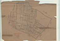 Moncetz-l'Abbaye (51373). Section A2 échelle 1/2500, plan mis à jour pour 1933, plan non régulier (calque)