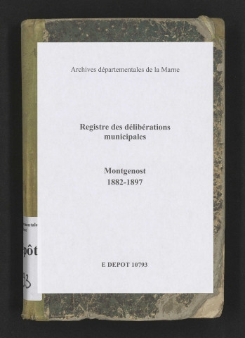 Délibérations municipales.