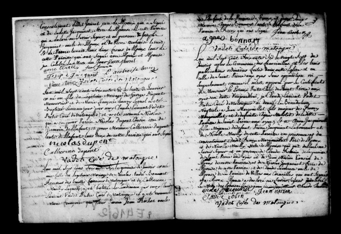Matougues. Baptêmes, mariages, sépultures 1766-1792
