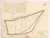 Plan d'une pièce de bois au Petit-Fleury paroisse de Sermiers (1744), Pierre de Busegny