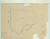 Val-de-Vesle (51571). Section C5 échelle 1/1250, plan mis à jour pour 1943, ancienne commune de Wez (51661), plan non régulier (papier).